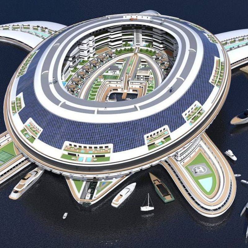 This Turtle Shaped Floating City Set To Be The World S Largest Boat