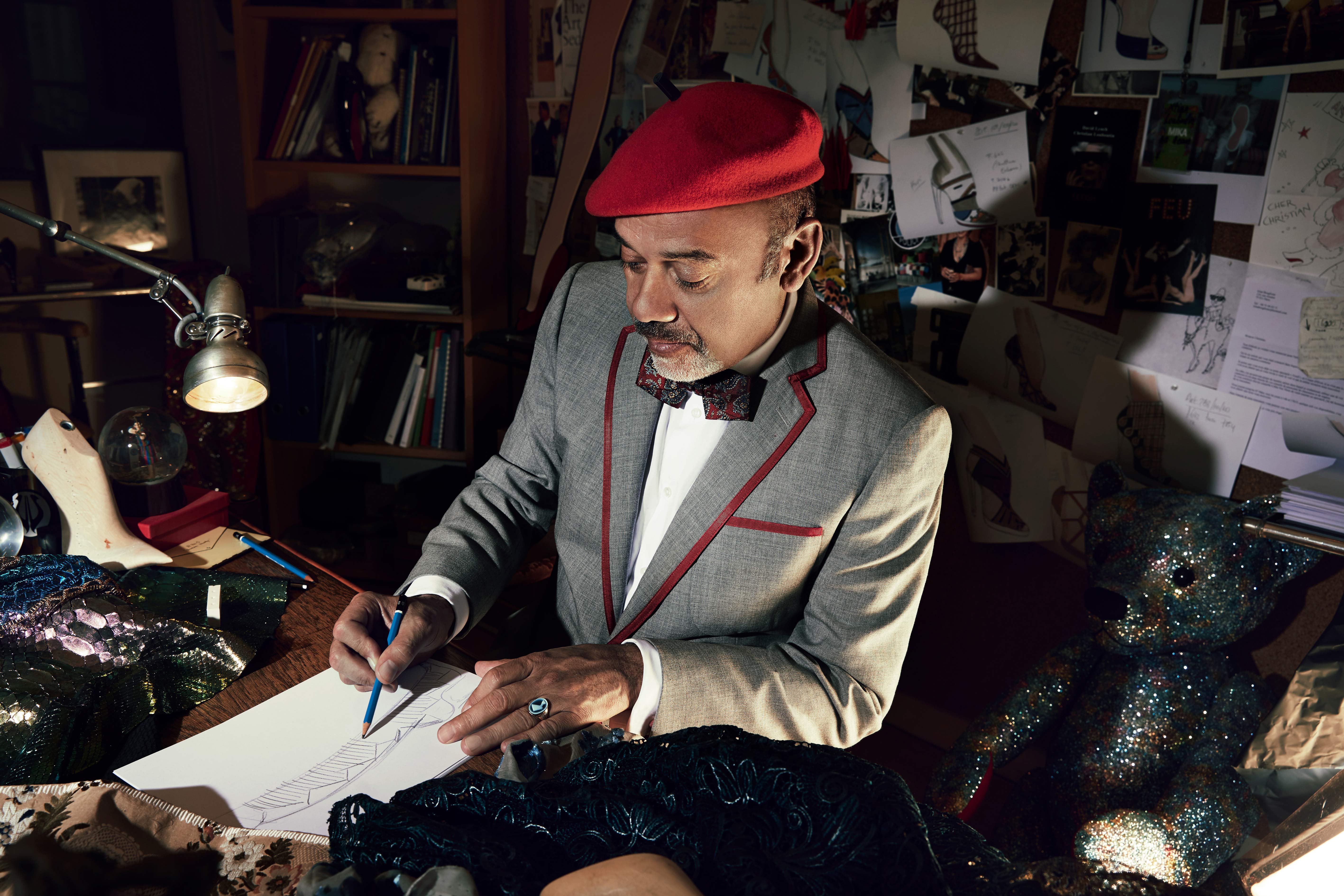 Christian Louboutin exhibition opening in Paris in 2020