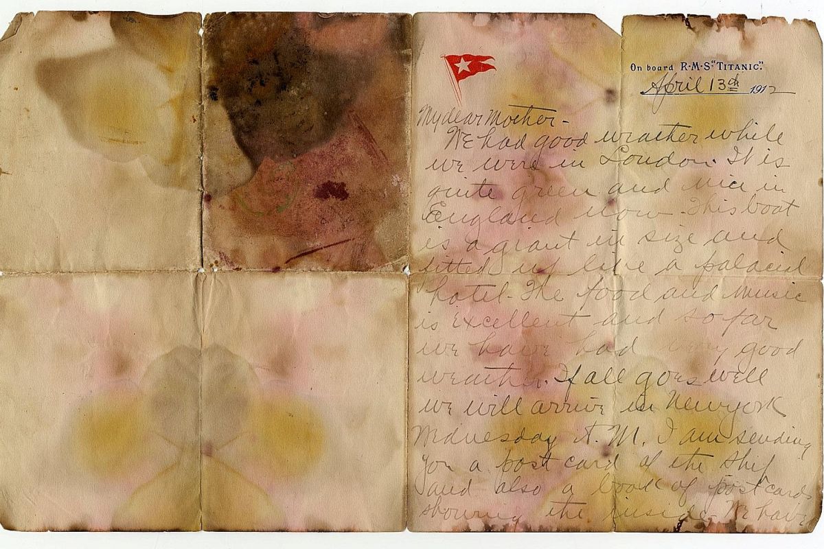 ‘Final Letter’ written on Titanic auctioned for record £126,000