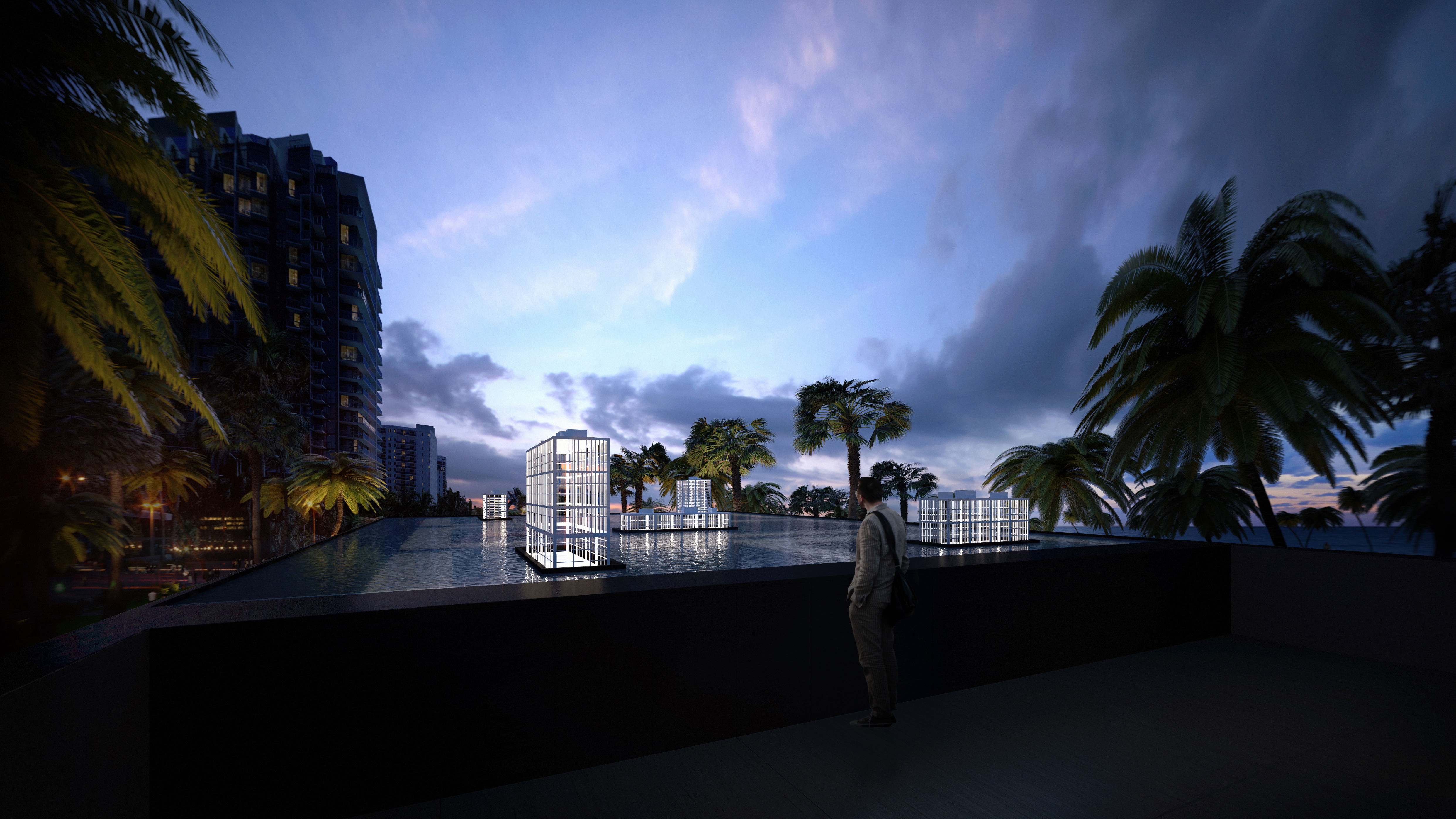 Miami Beach Dazzles with Slow-Moving Luminaries
