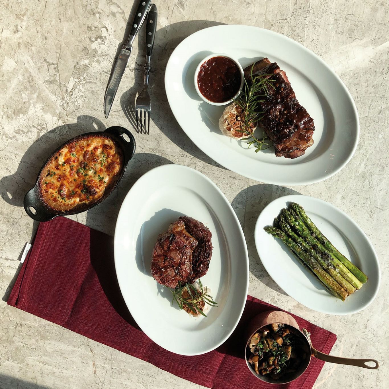 Great halalcertified steaks at 665°F, Andaz Singapore