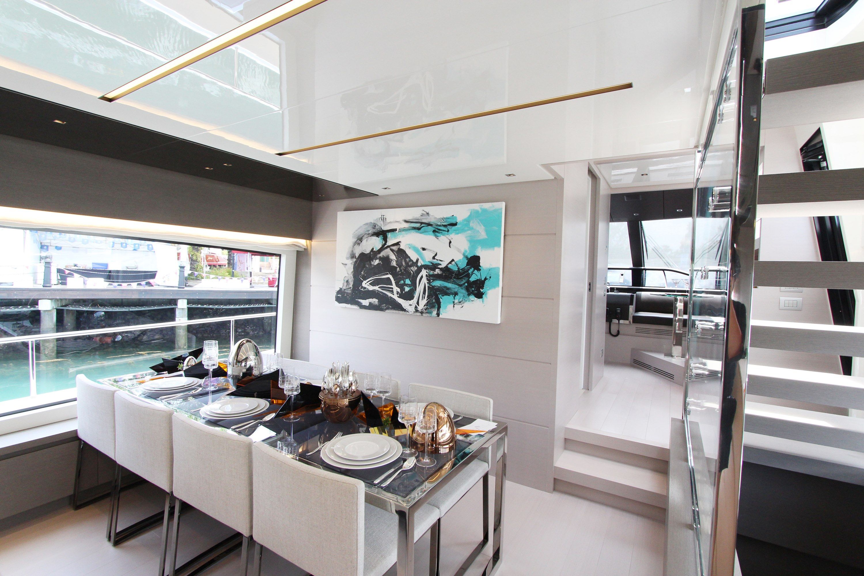 State-Of-The-Art Yacht Decked Out With Abstract Art