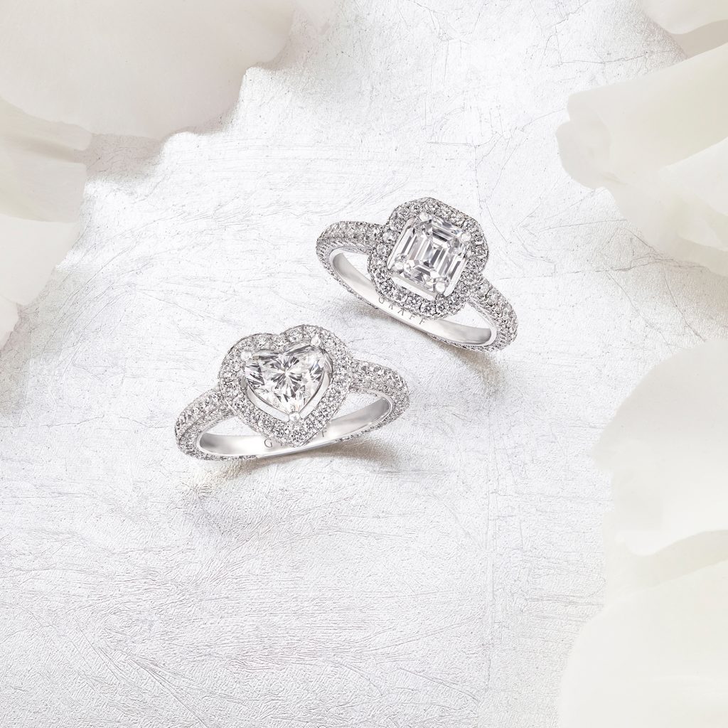 Graff engagement rings designed in eight unique settings for best gleam