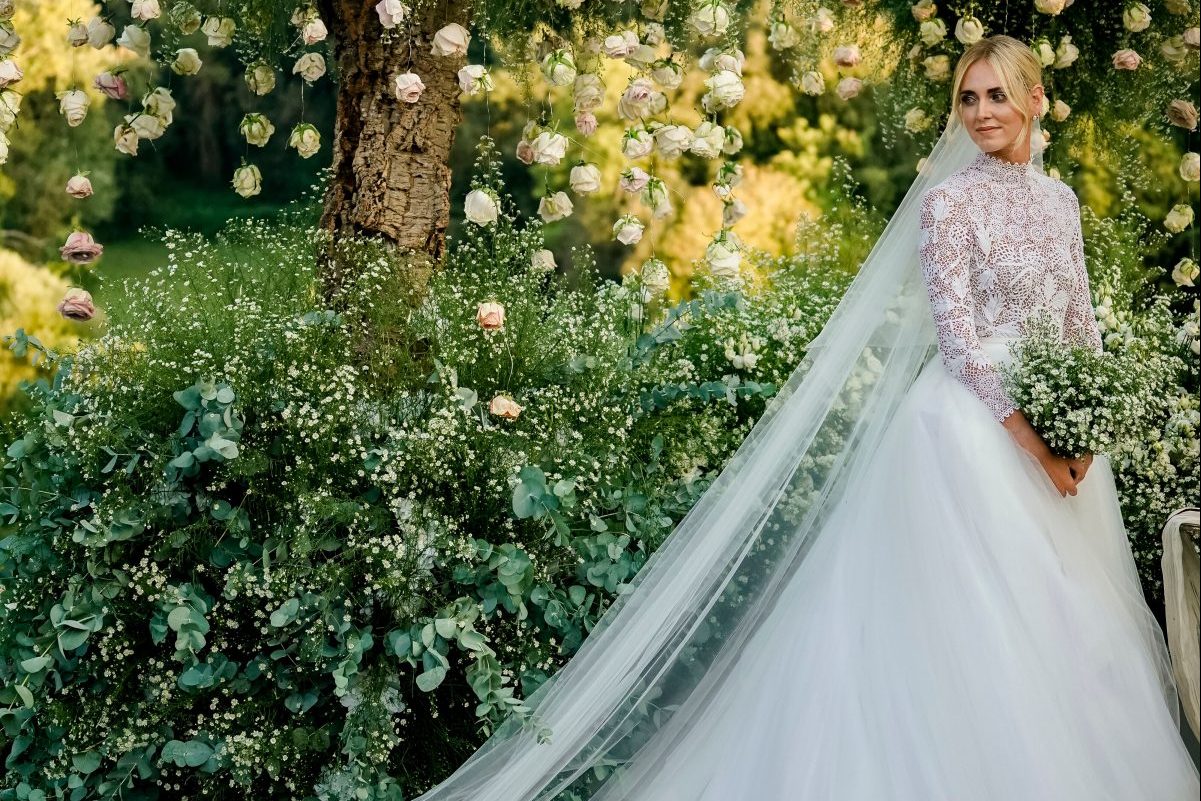 Dior shares details of Princess Imans poetically enchanting wedding dress