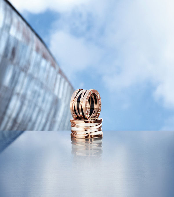 Bvlgari B.Zero1 18k White Gold Five Band 20th Anniversary Ring