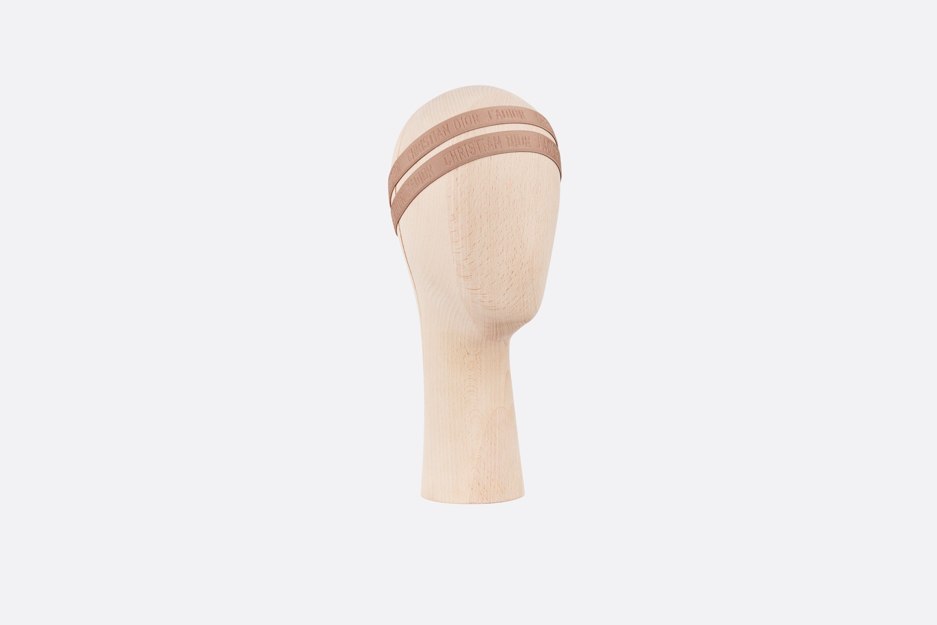 Christian Dior Beige Elastic J\'Adior Monogram Headband Christian Dior NEW DIOR J main image 3
