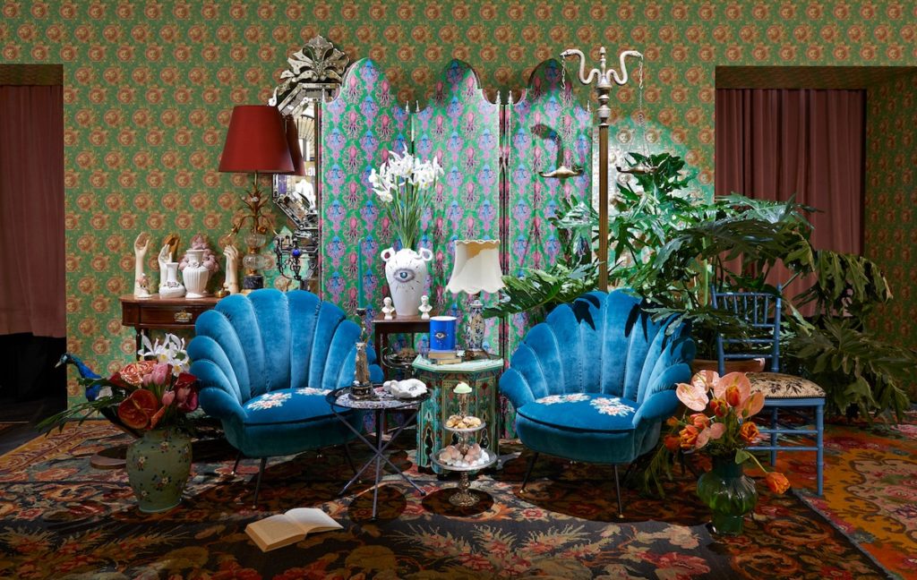 Gucci’s temporary decor store in Milan is a maximalist’s dream come true