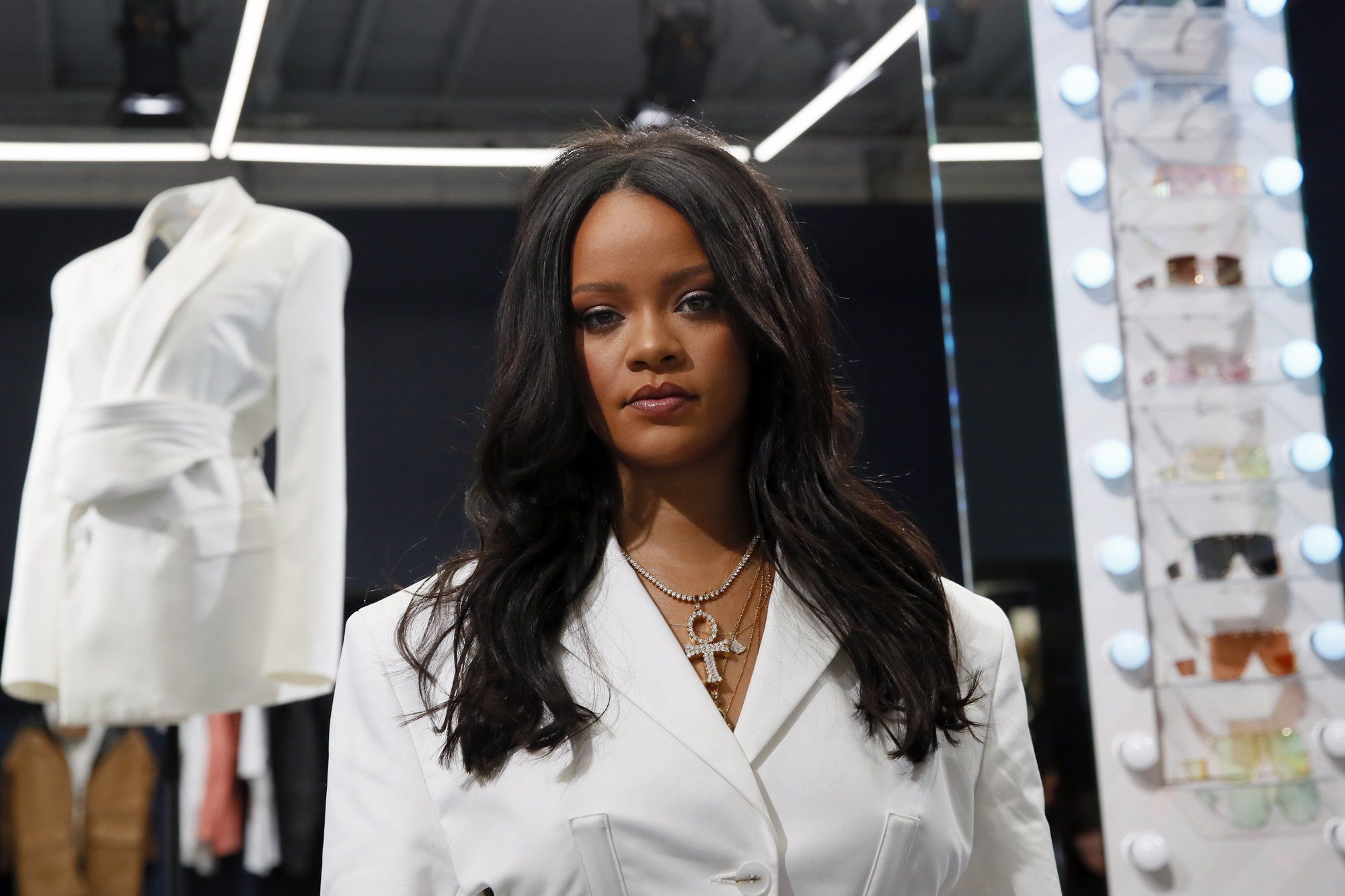 Rihanna Launches Futuristic Sunglasses With Dior: First Pics