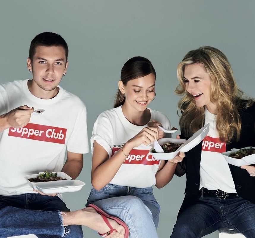 Prestige Supper Club buddies: Jack, Annabel and Paulina Böhm