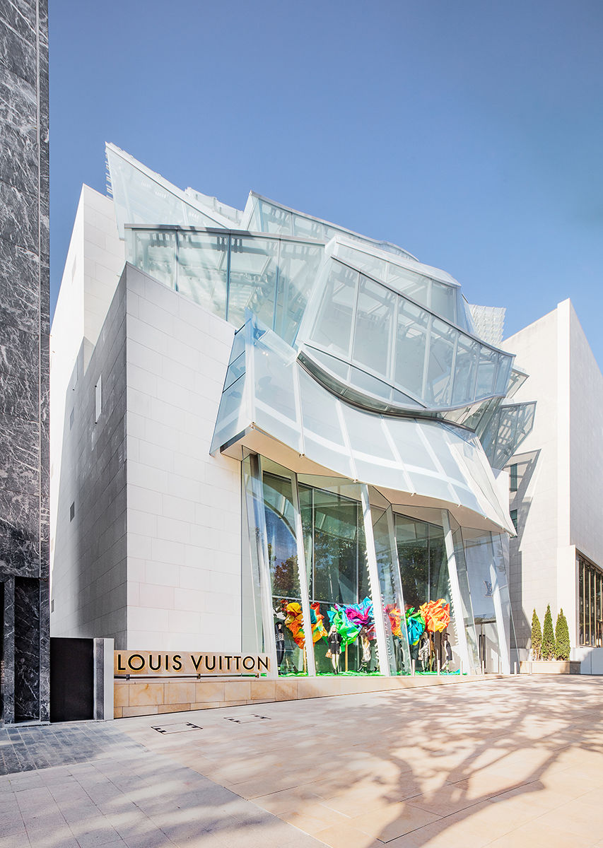 Celebrating Louis Vuitton's daring construction by Frank Gehry