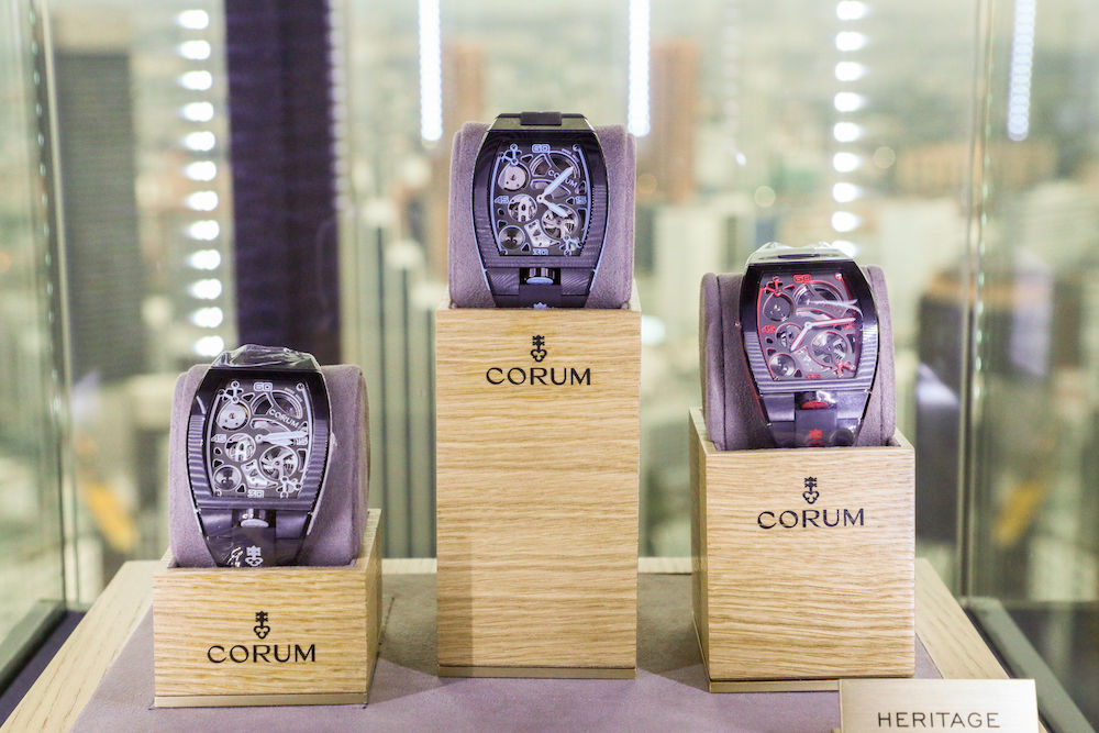 Inside the Corum and The Hour Glass cocktail party