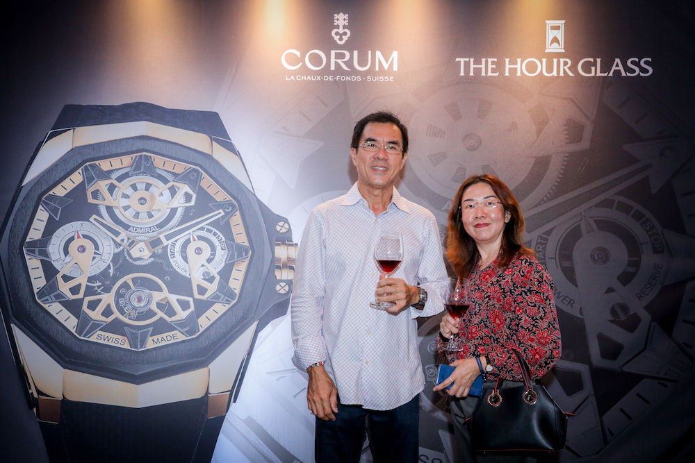 Inside the Corum and The Hour Glass cocktail party