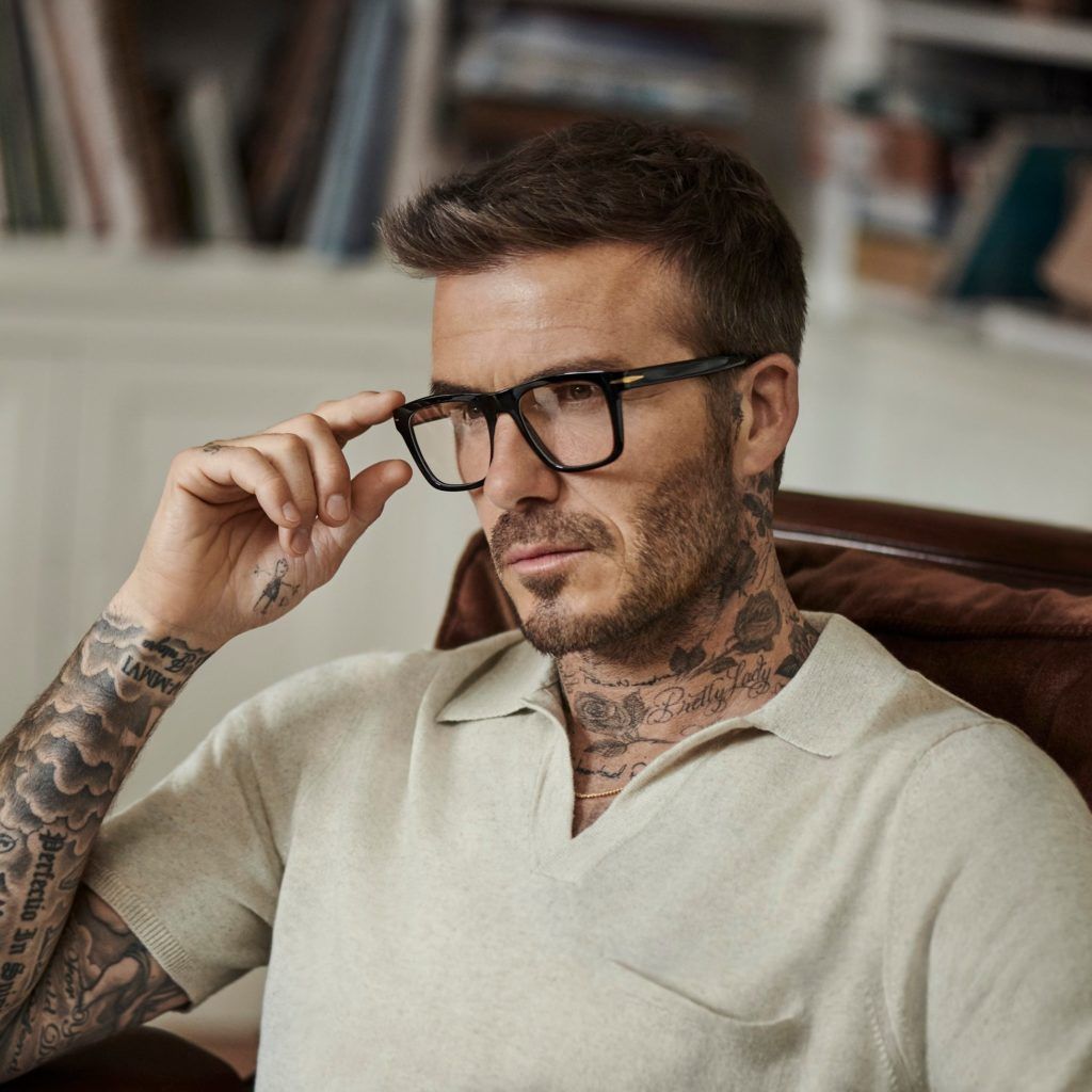 david beckham eyewear logo