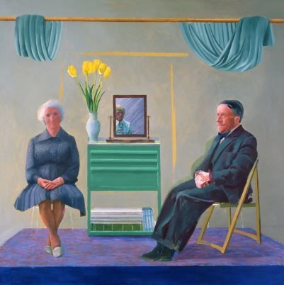 David Hockney Displays ‘My Parents and Myself’ for the First Time in London