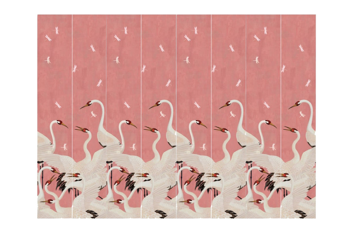 gucci cranes wallpaper