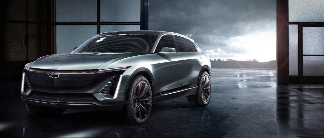 Cadillac releases a teaser of the Lyriq SUV, its first-ever electric car