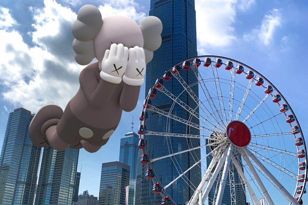 Kaws and Acute Art Launch Augmented Reality Sculptures Around the World