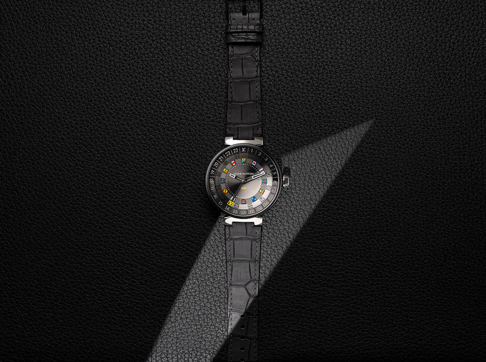 Tambour Moon Dual Time, Quartz, 39.5mm, Steel - Watches