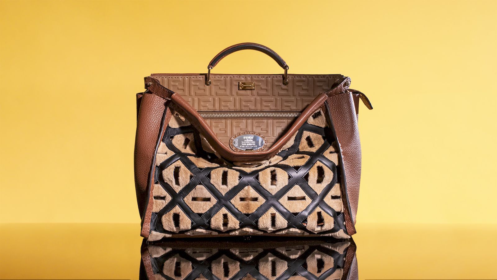 Fendi hot sale peekaboo monogram