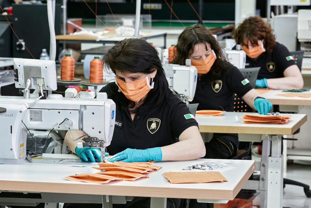Automobili Lamborghini is Making Surgical Masks and Medical Shields to Fight Covid-19