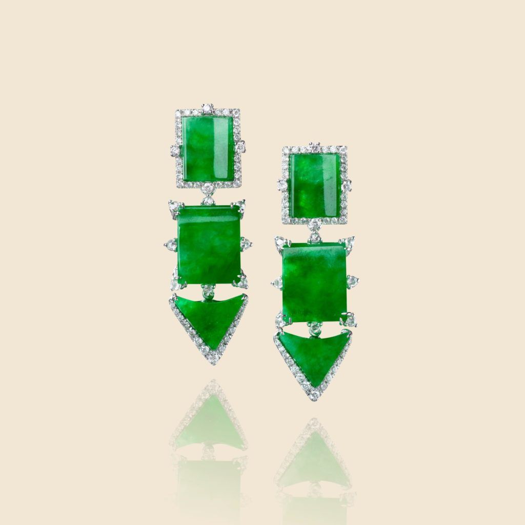 Katherine Collection jade earrings