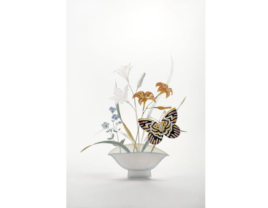 【H】希少✨VanCleef&Arpels BALS BOOK 舞踏会 非売品 VAN CLEEF & ARPELS | 'ALHAMBRA' MOTHER-OF-PEARL WRISTWATCH