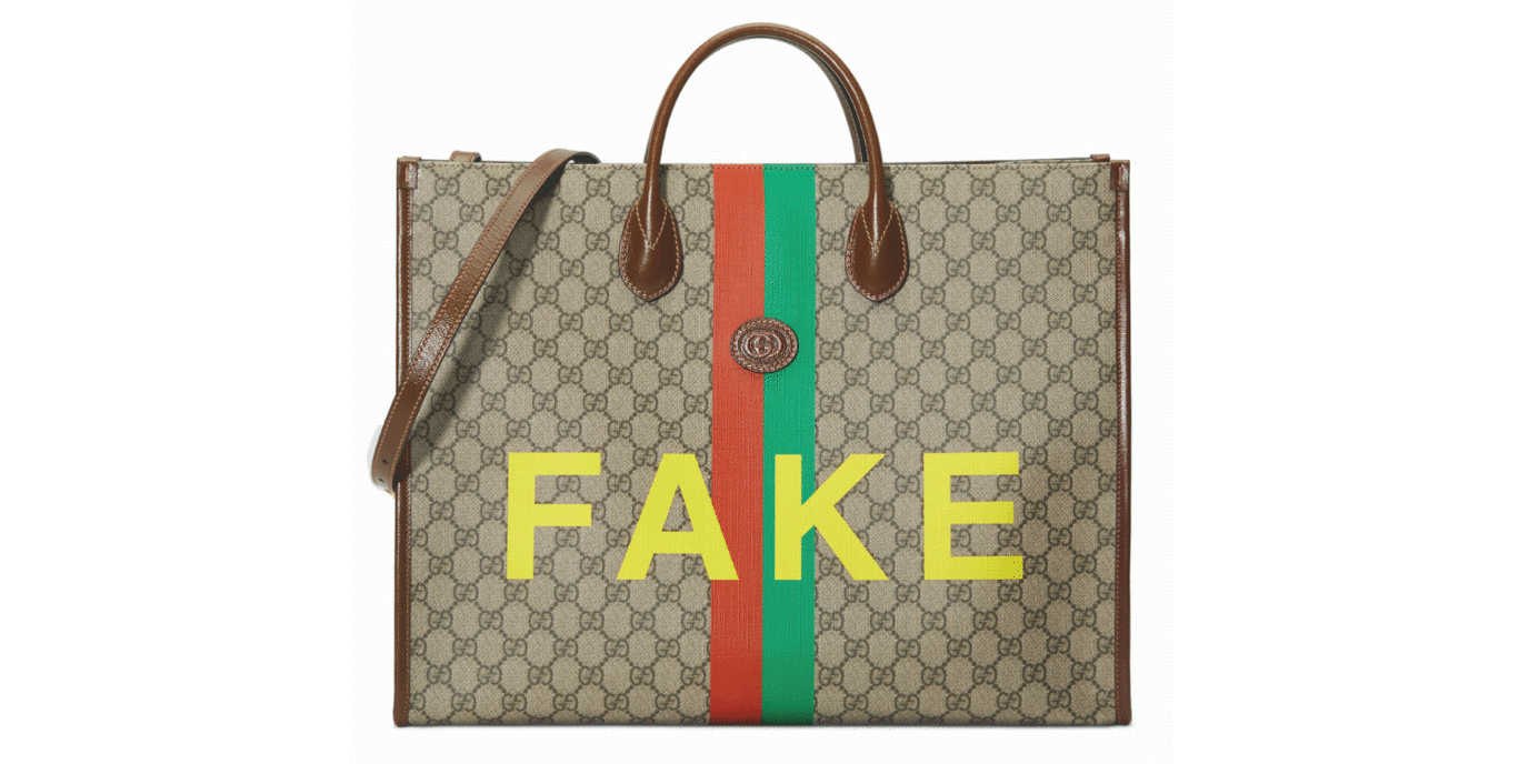 Gucci Puts an Irreverent Spin on its Logo With the Fake Not Motif