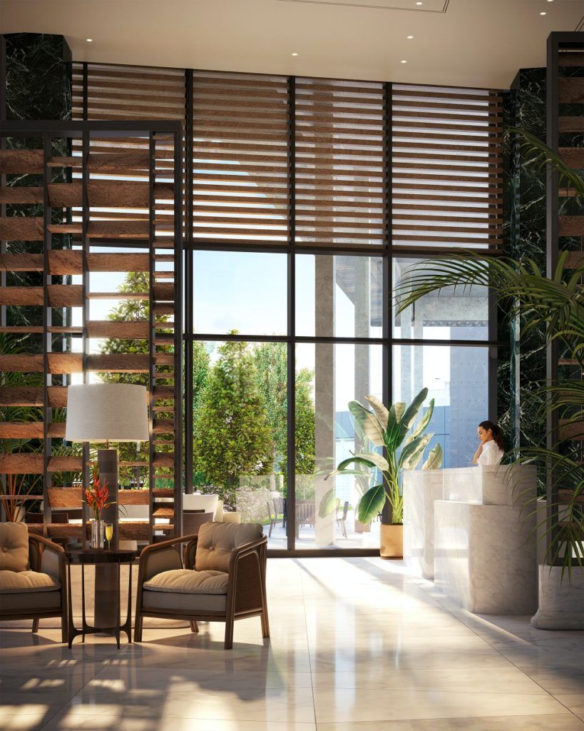 The lobby at Four Seasons New Orleans Hotel & Private Residences