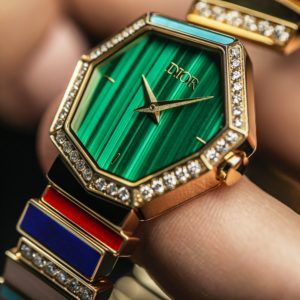 dior malachite watch