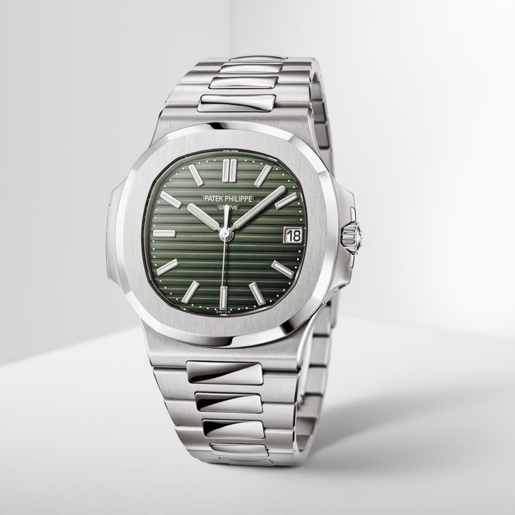Patek Philippe Nautilus ref. 5711 with an olive-green dial