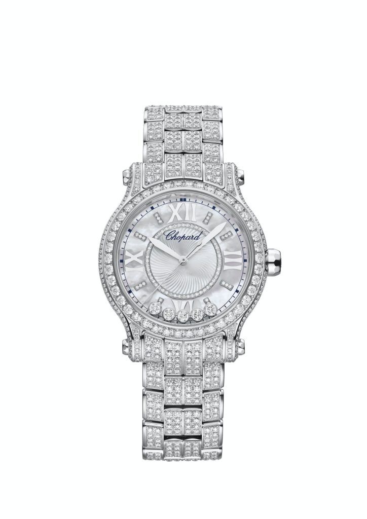 Chopard watch full on sale diamond