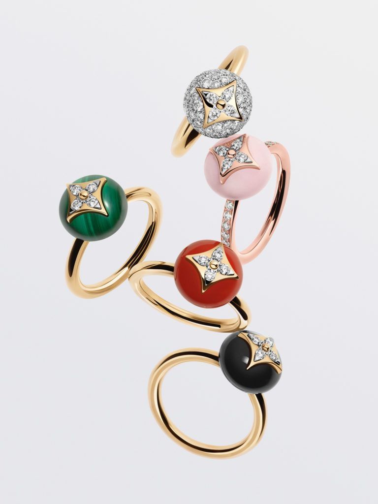 Louis Vuitton Mixed Gold and Diamond B Blossom Bracelet
