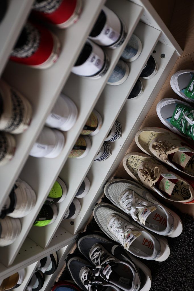 Fang's sneaker collection flourished during his DPT days (Image: Kevin Cureau)