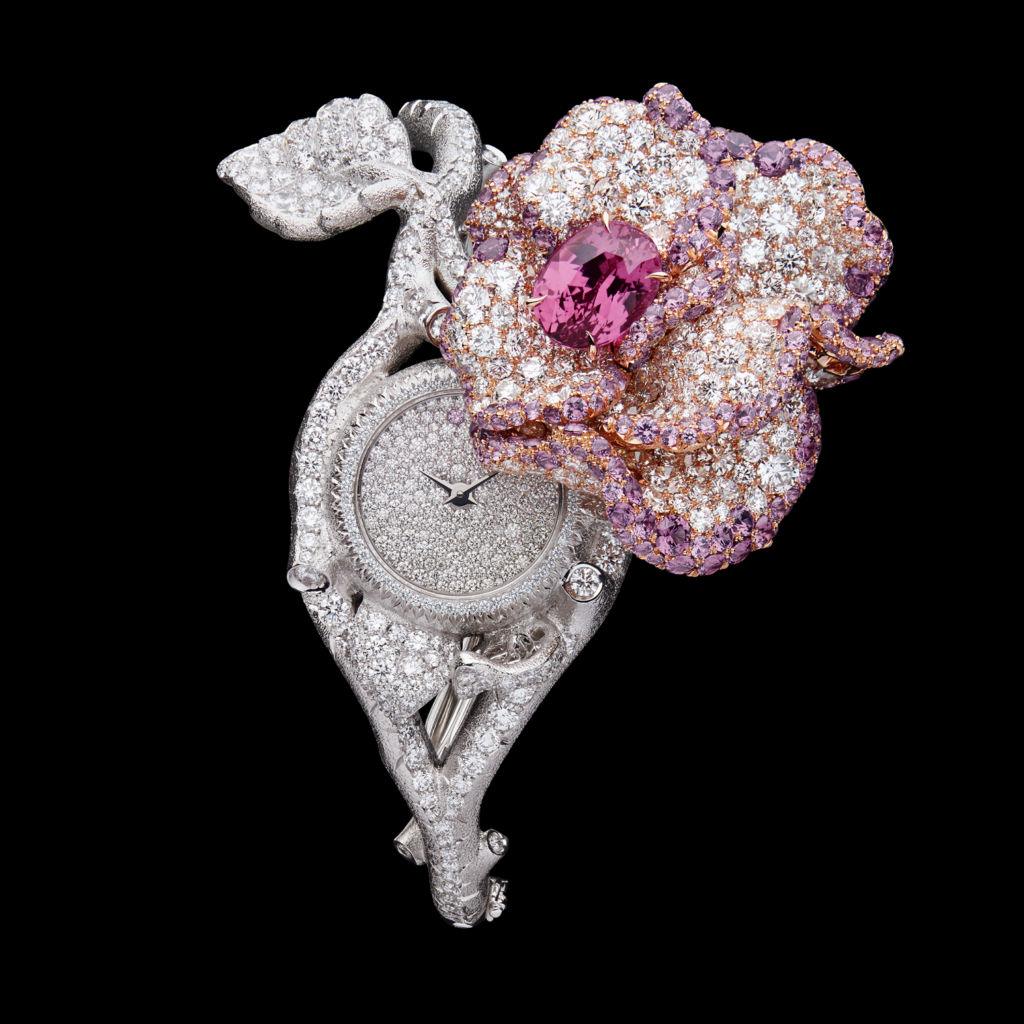 Dior Rose high jewellery secret watch