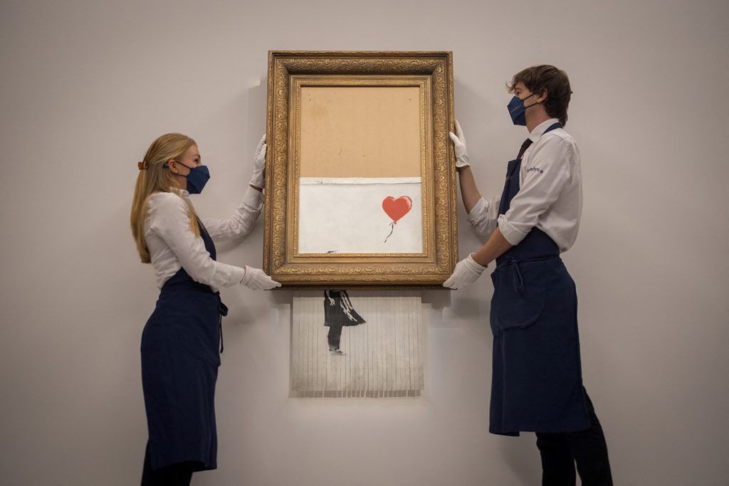 Banksy’s Self-destructing Artwork Love is in the Bin Sells for Record US$25 Million