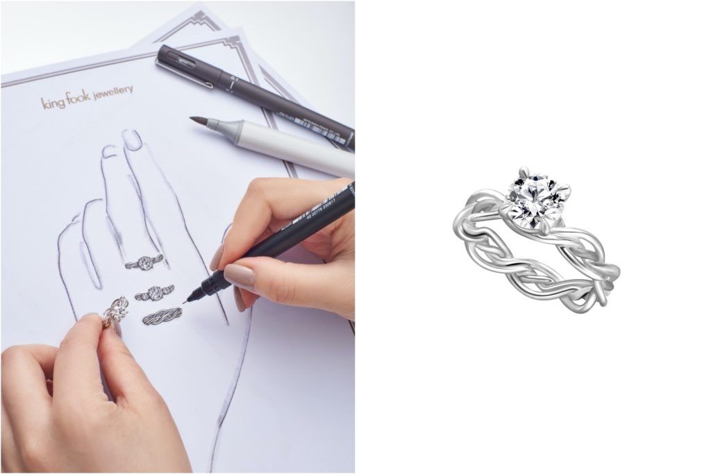King Fook's own designers have the expertise to bespoke your jewellery for you