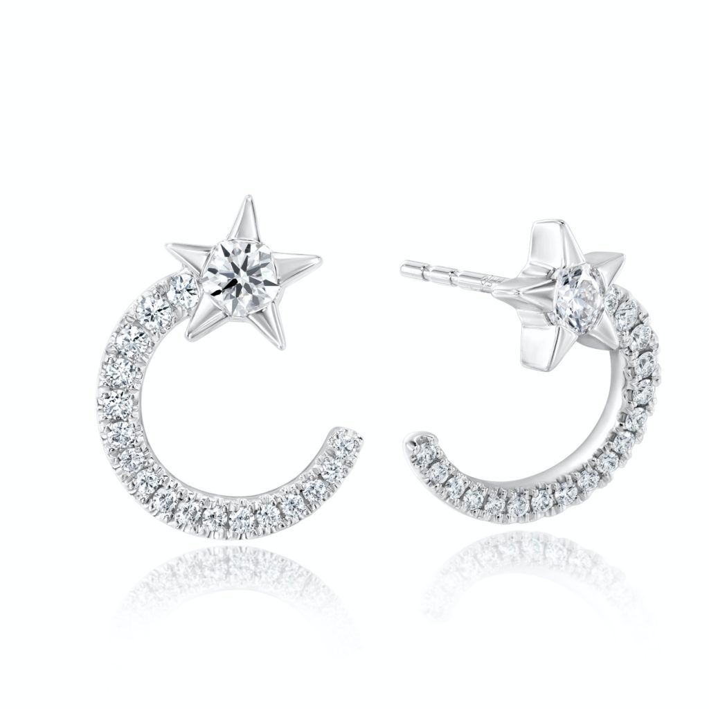 hearts on fire star earrings