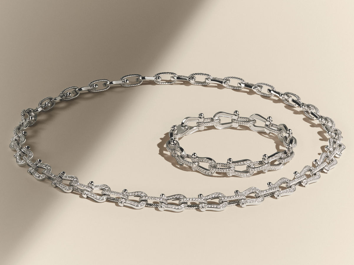 Louis Vuitton LV Chain Links Necklace 2019 Ss, Silver