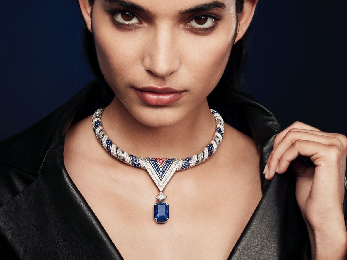 Diamond Blossom Sun necklace, Louis Vuitton