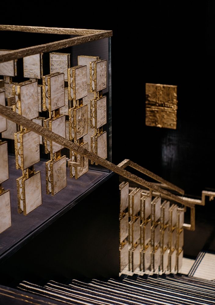 The grand staircase inside Chanel's Peninsula boutique