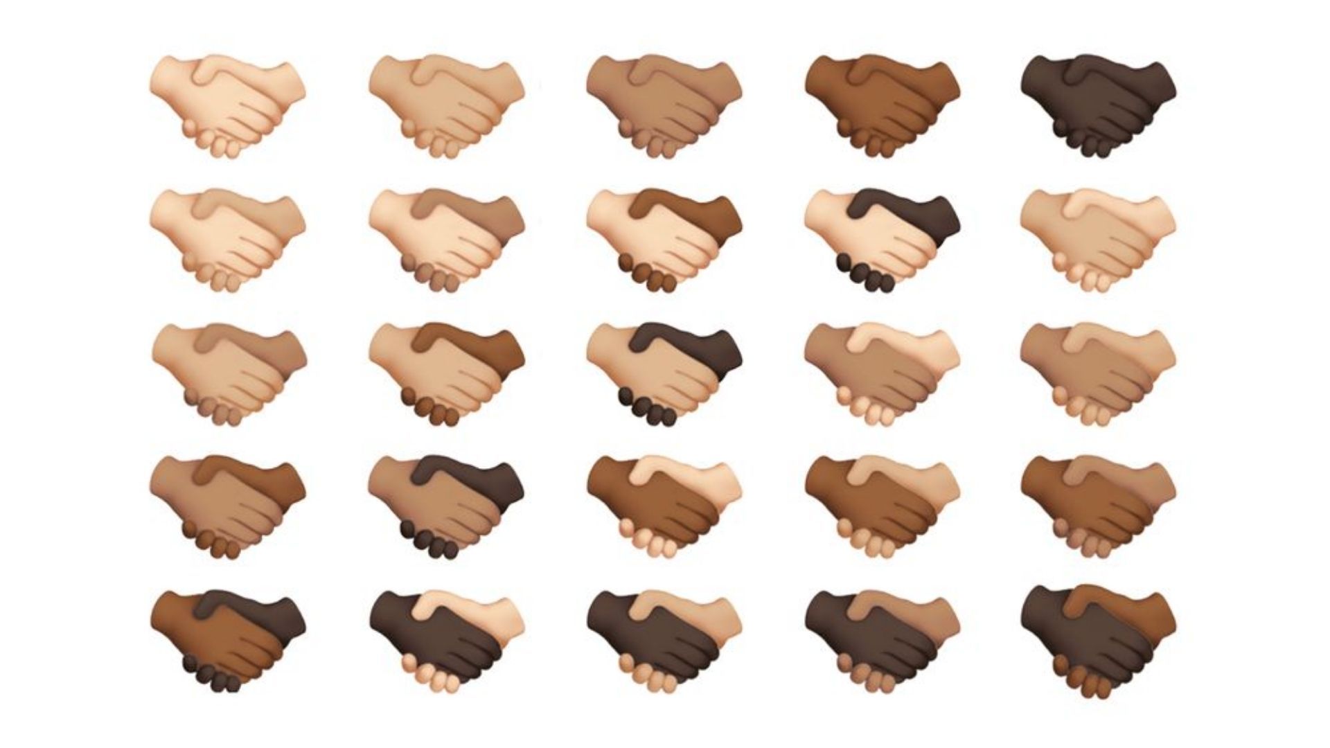 Multi-Skin Toned Handshake Emoji Arriving 2022