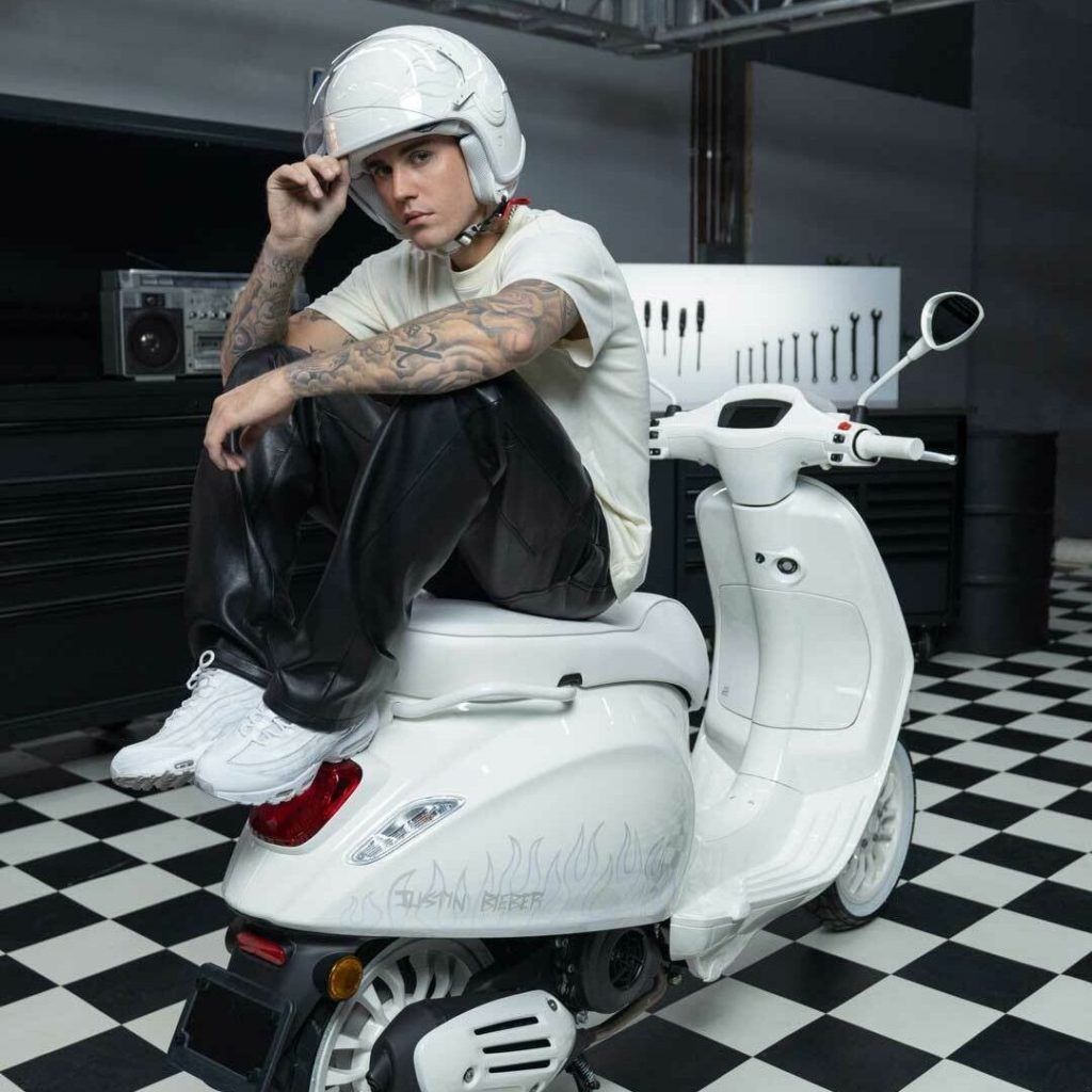 Justin Bieber Collaborates With Vespa for Limited-edition Scooters