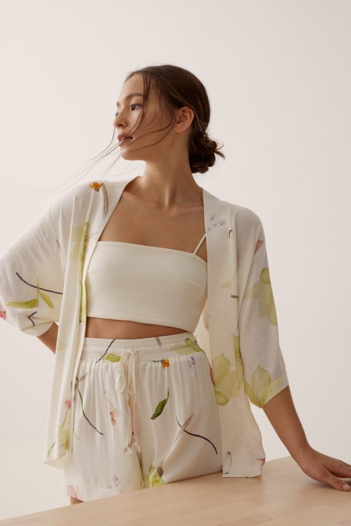 Love, Bonito loungewear series with the Renewed Blossoms print