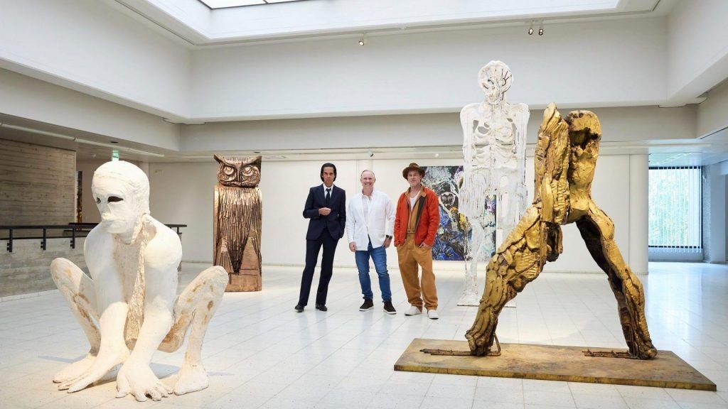 Actor Brad Pitt Made His Debut as a Sculptor in Finland