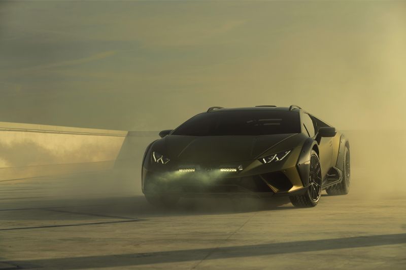 Automobili Lamborghini Teases Its First All-Terrain Super Sports Car the Huracán Sterrato