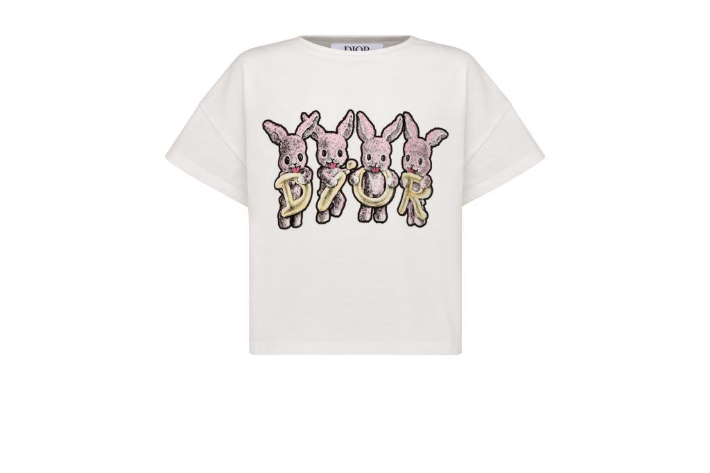 Dior GIrl's Rabbit T-Shirt