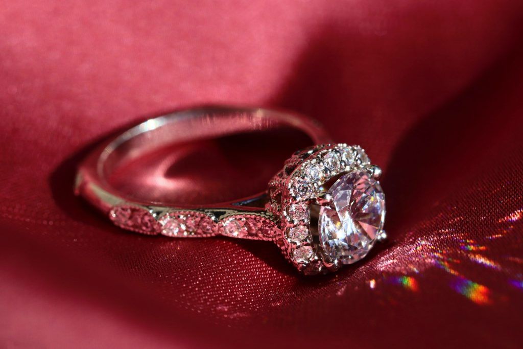 Oval peach sapphire and diamond trilogy ring in platinum – Aardvark  Jewellery