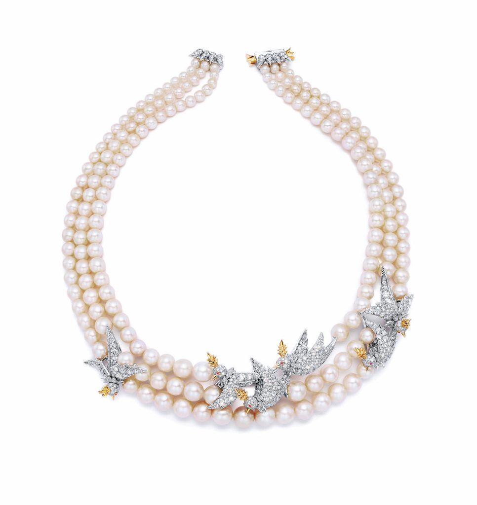 Tiffany & Co’s Iconic Bird on a Rock Brooch Is Reimagined With Pearls