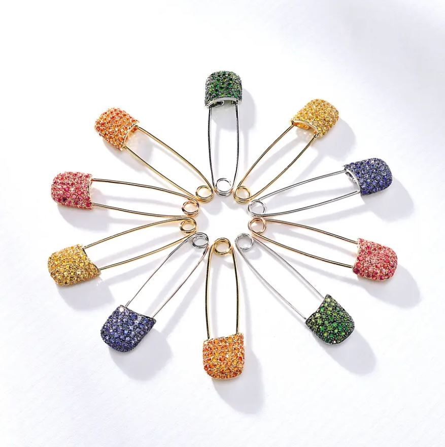 A set of baby pins designed by Mara Hotung