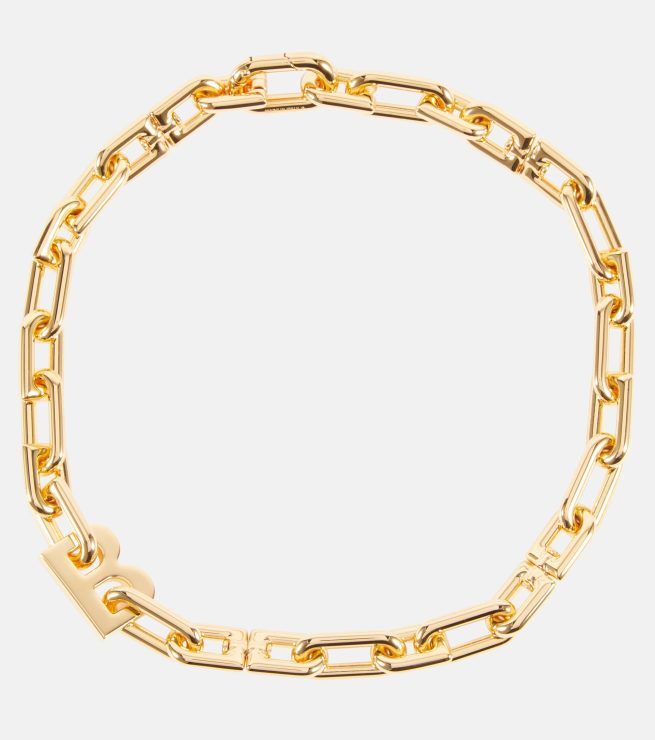 Balenciaga B chain necklace